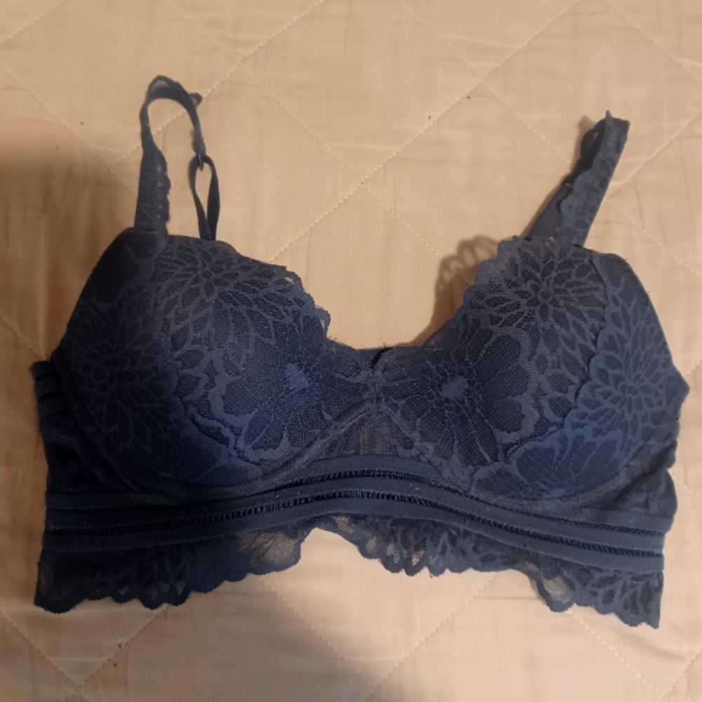 Lace Bralette in Navy Blue